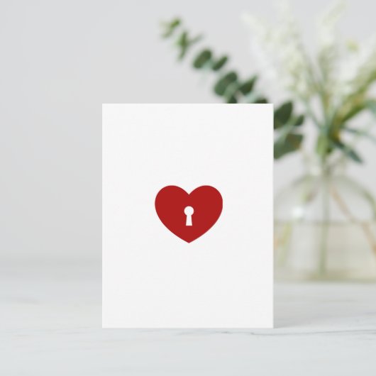 Vergrendeld hardeontwerp drukt plezier uit gevalpa briefkaart (Staand voorkant)