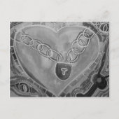 Vergrendeld hart Briefkaart (Voorkant)