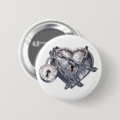 Vergrendeld hart ronde button 5,7 cm (Voorkant /achterkant)