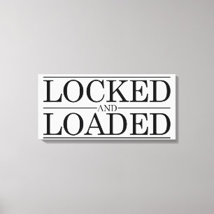 Vergrendeld in kuisheid canvas afdruk