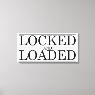 Vergrendeld in kuisheid canvas afdruk