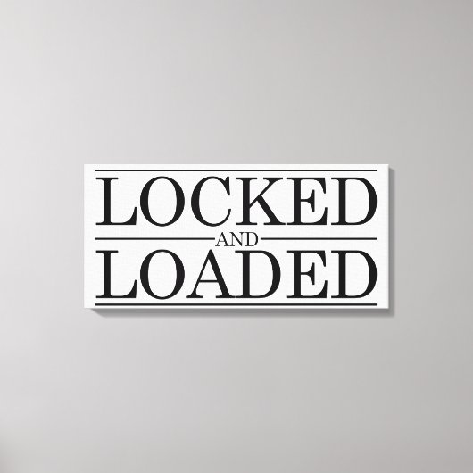 Vergrendeld in kuisheid canvas afdruk (Voorkant)