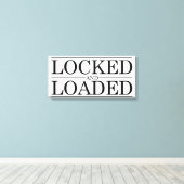 Vergrendeld in kuisheid canvas afdruk (Insitu (Houten vloer))