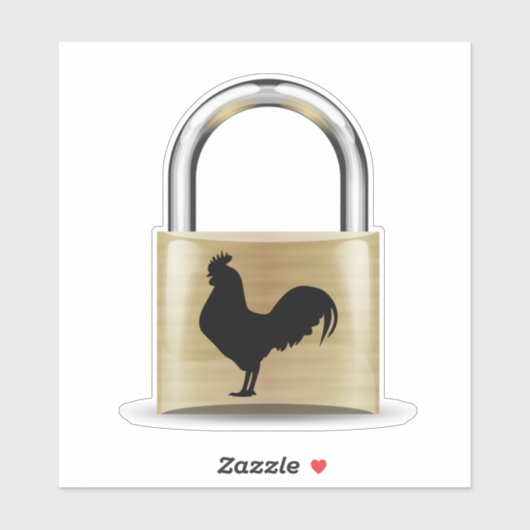 Vergrendeld in kuisheid sticker (Vel)