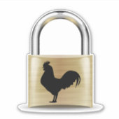 Vergrendeld in kuisheid sticker (Voorkant)