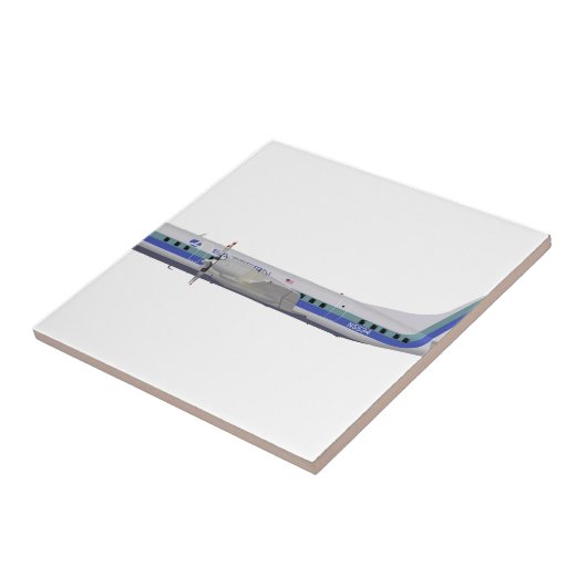 Vergrendeld L-188 Electra N5534 Tegeltje (Zijkant)