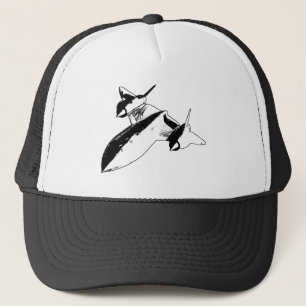 Vergrendeld SR-71 Trucker-Pet - Zwart ontwerp Trucker Pet