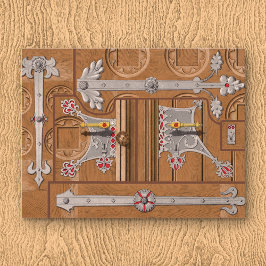 Vergrendelde Briefkaart deur