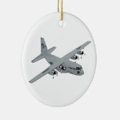 Vergrendelde C-130 Hercules Keramisch Ornament (Rechts)