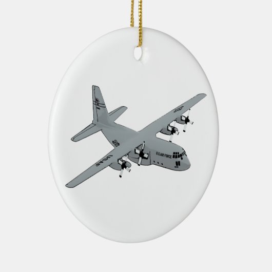 Vergrendelde C-130 Hercules Keramisch Ornament (Rechts)