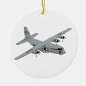 Vergrendelde C-130 Hercules Keramisch Ornament (Voorkant)