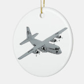 Vergrendelde C-130 Hercules Keramisch Ornament (Links)