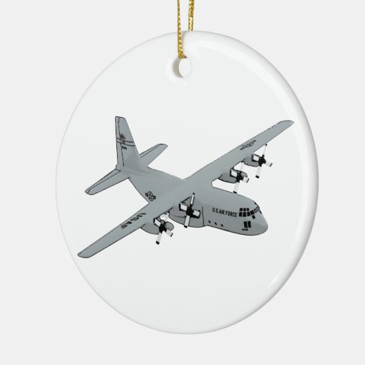 Vergrendelde C-130 Hercules Keramisch Ornament (Links)