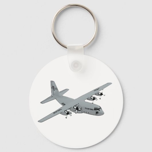 Vergrendelde C-130 Hercules Sleutelhanger (Voorkant)