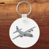 Vergrendelde C-130 Hercules Sleutelhanger (Voorkant)
