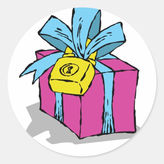 Vergrendelde Cadeaus Stickers (Voorkant)