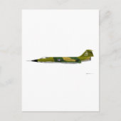 Vergrendelde F-104-strijder Briefkaart (Voorkant)