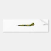 Vergrendelde F-104-strijder Bumpersticker (Voorkant)
