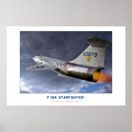 Vergrendelde F-104-strijder Poster (Voorkant)