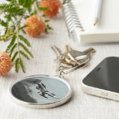 Vergrendelde F-104-strijder Sleutelhanger (Zijkant)