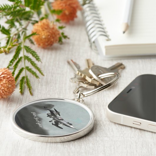 Vergrendelde F-104-strijder Sleutelhanger (Zijkant)