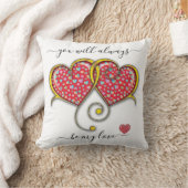 Vergrendelde harten Aangepaste elegante Valentijns Kussen (Deken)