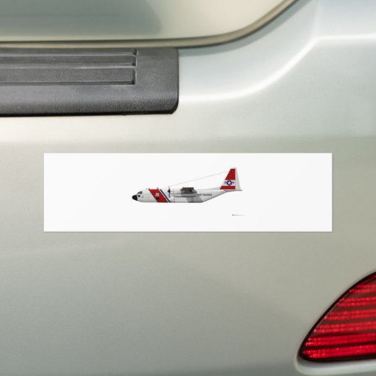 Vergrendelde HC-130 Hercules kustwacht Bumpersticker (Op auto)