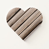 Vergrendelde houten deuren notitieboek (Achterkant)