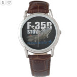 Vergrendelde Martin F-35B Lightning II Stealth Fig Horloge<br><div class="desc">De F-35B landt verticaal als een helikopter en kan op zeer korte afstanden opstijgen,  zodat het kan opereren vanaf een onbuigzame basis met een kort vliegveld en een reeks luchtgeschikte schepen. De F-35B wordt beheerd door onder meer het United States Marine Corps,  het Verenigd Koninkrijk en de Italiaanse luchtmacht.</div>