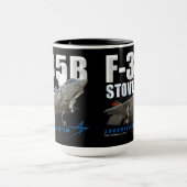 Vergrendelde Martin F-35B Lightning II Stealth Fig Mok (Midden)