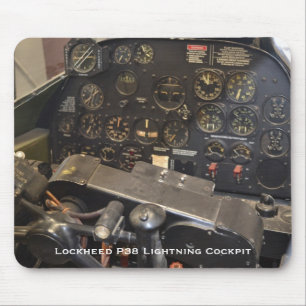 Vergrendelde P38-bliksemkap Muismat