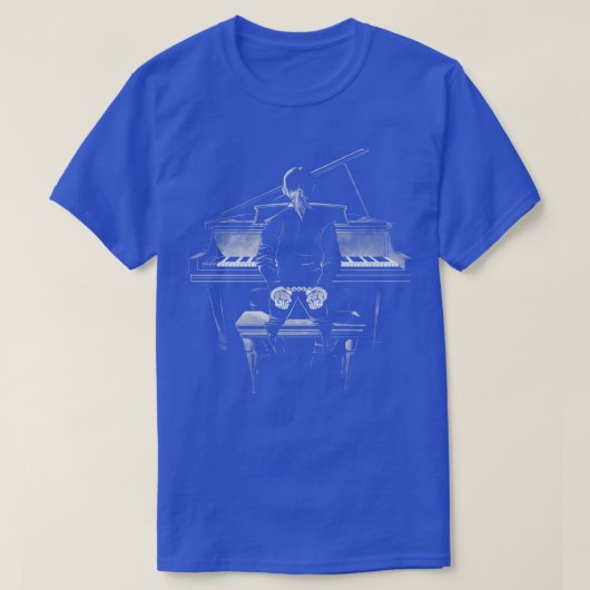Vergrendelde pianosleutel t-shirt (Design voorkant)