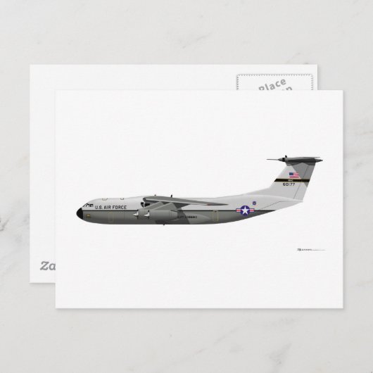 Vergrendelde starter C-141A Briefkaart (Voorkant / Achterkant)