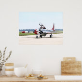 Vergrendelde T-33-afzuigster op scheerplaat AFB. Poster (Keuken)