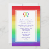 Vergrendelde venussymbolen | Lesbische bruiloft Kaart (Voorkant)