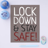 Vergrendelen en veilig Poster houden Flyer (Enkel)