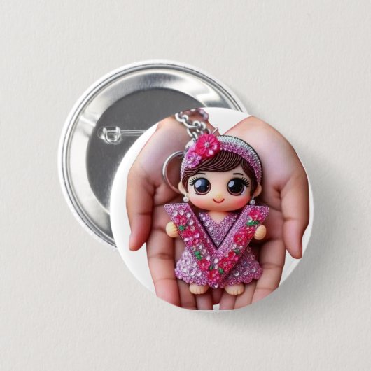 Vergrendelen Ronde Button 5,7 Cm (Voorkant /achterkant)