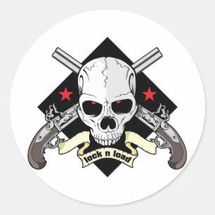 Vergrendelen Schuif Ronde Sticker