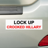 Vergrendelen van doorgesneden hillary bumpersticker (Op auto)