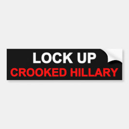 Vergrendelen van doorgesneden hillary bumpersticker