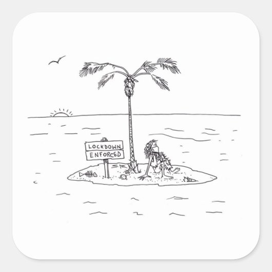 Vergrendelen Versterkte grote vierkante stickers (Voorkant)