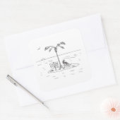 Vergrendelen Versterkte grote vierkante stickers (Envelop)