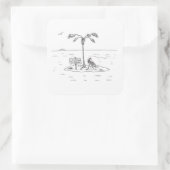 Vergrendelen Versterkte grote vierkante stickers (Tas)