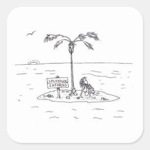 Vergrendelen Versterkte grote vierkante stickers