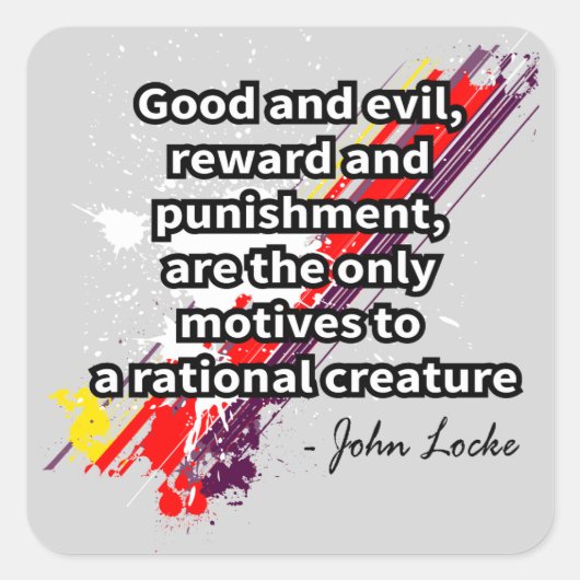 Vergrendelen Vierkante Sticker (Voorkant)