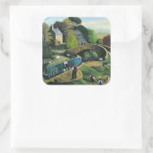 Vergrendelen Vierkante Sticker (Tas)