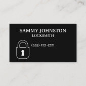 Vergrendeling met een padlock visitekaartje (Voorkant)