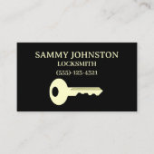 Vergrendeling met een sleutel visitekaartje (Voorkant)