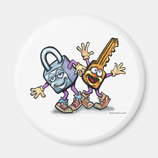 Vergrendeling n toets magneet (Voorkant)