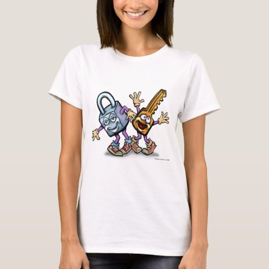Vergrendeling n toets t-shirt (Voorkant)